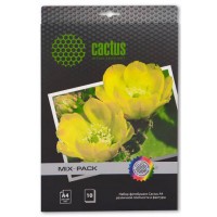 Набор фотобумага Cactus MIX-Pack различной плотности и фактуры (A4, 21л) CS-Mixpack