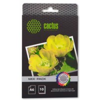 Набор фотобумага Cactus MIX-Pack различной плотности и фактуры (A6, 21л) CS-MixpackA6