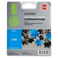 Картридж струйный Cactus CS-CLI426C голубой для Canon Pixma MG5140/5240/6140/8140/MX884 (8.2мл)