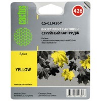 Картридж струйный Cactus CS-CLI426Y желтый для Canon Pixma MG5140/5240/6140/8140/MX884 (8.2мл)