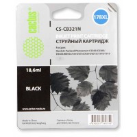 Картридж струйный Cactus CS-CB321N №178XL черный для HP PS B8553/C5383/C6383/D5463 (30мл)