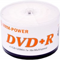 Диск MRM-Power DVD+R 4.7GB 16x для печати 50 шт