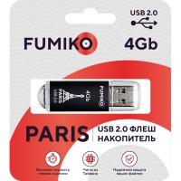 Флешка FUMIKO PARIS 4GB черная USB 2.0