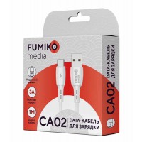 Кабель FUMIKO CA02 Micro USB 3A белый 1 м