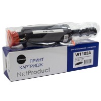 Картридж лазерный Netproduct N-W1103A(103A/W1103A), черный, 2500 страниц, совместимый для Neverstop Laser 1000a/1000w/1200a/1200w с чипом