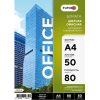 Цветная офисная бумага FUMIKO 80г/А4/50л зеленая